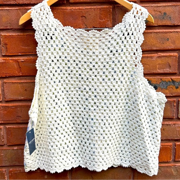 NWT Lucky Brand Crotchet Blouse - Picture 4 of 6
